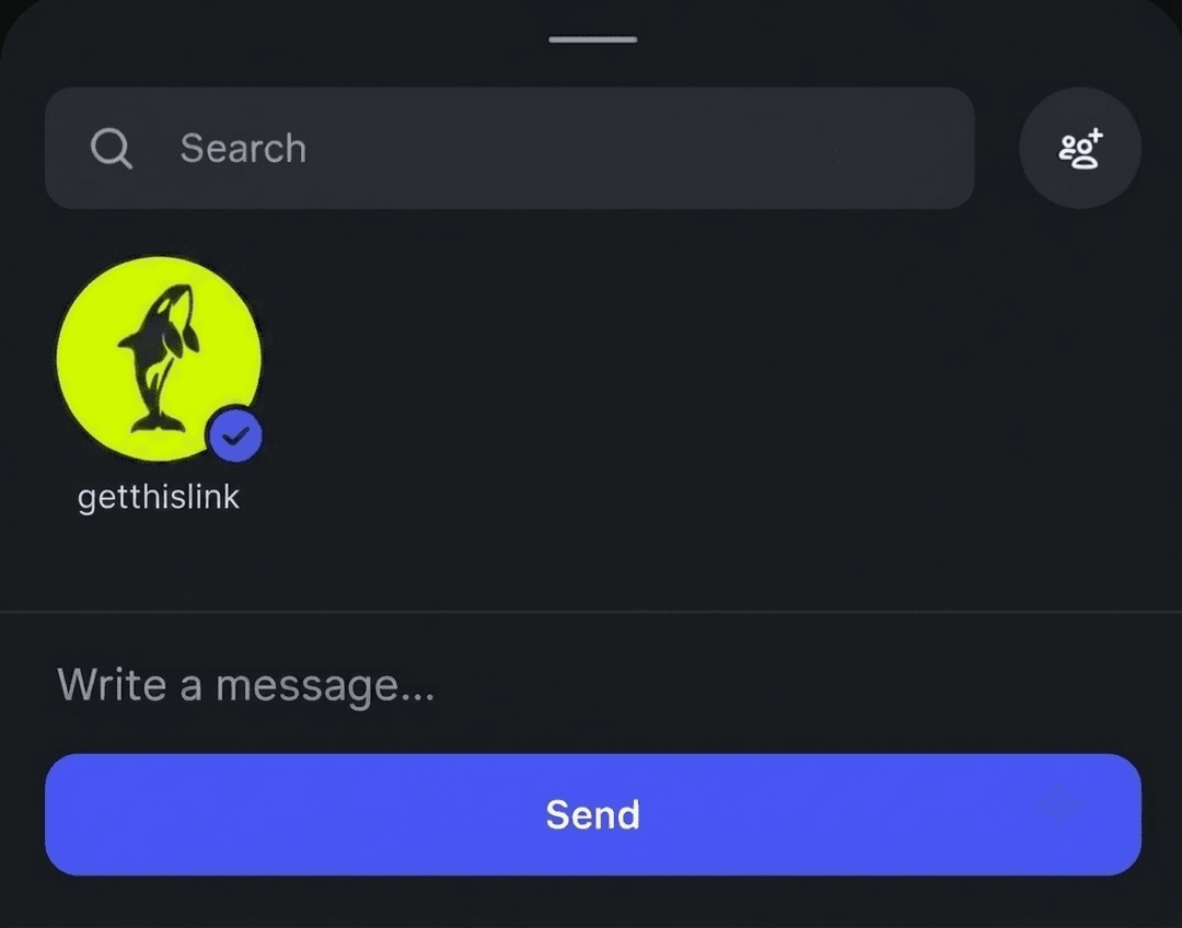 Instagram DM with getthislink